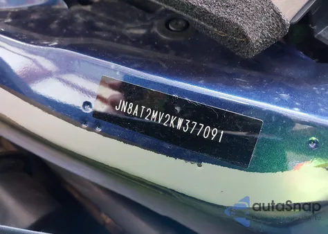 2019 Nissan Rogue Sv z USA, uszkodzony, nr VIN JN8AT2MV2KW377091